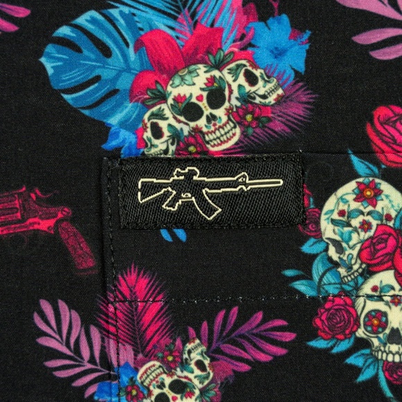 Retro Rifle Men's Full Button Down - Drinko - Picture 3 of 5